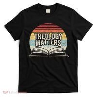 Retro Vintage Theology Matters Reformed Christian T-Shirt thumb 0