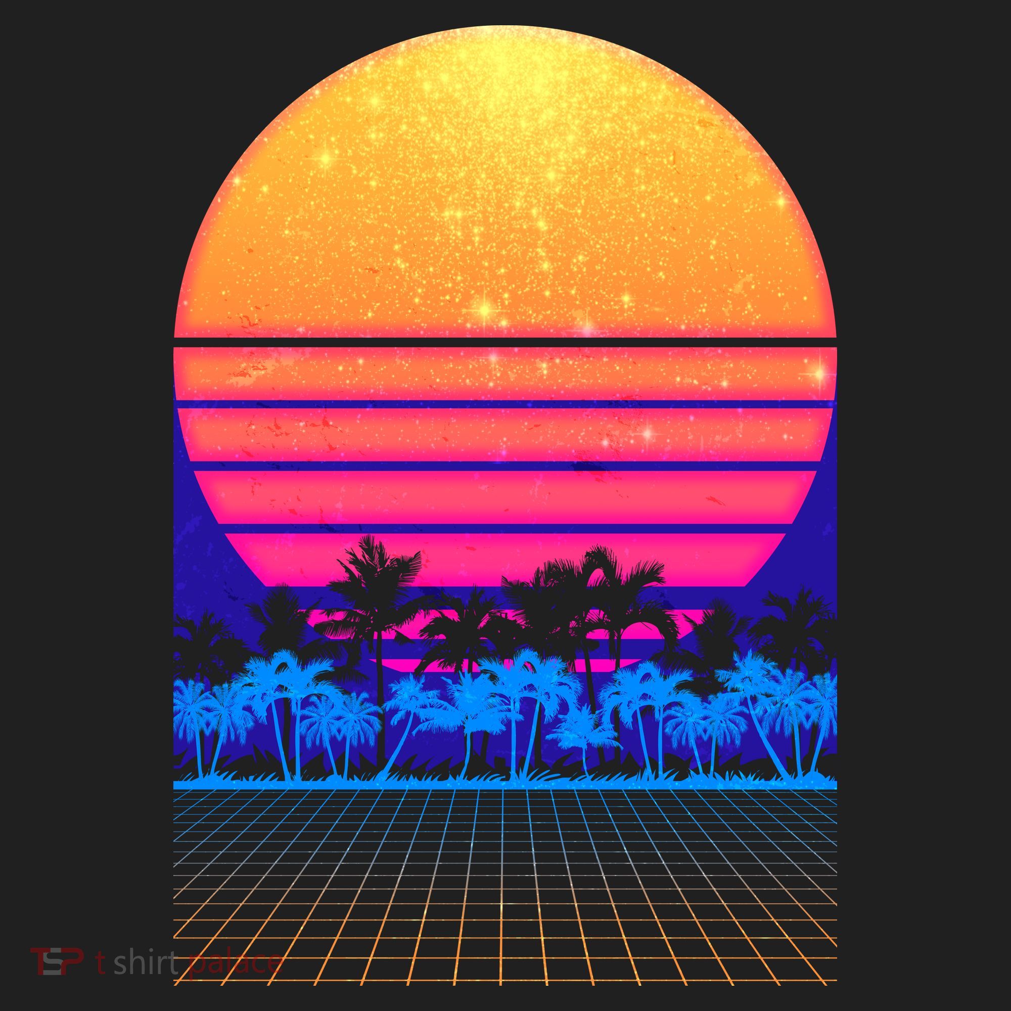 Retro Vaporwave Tropical Sunset Vibes Women's Sweatshirt