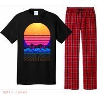 Retro Vaporwave Tropical Sunset Vibes Pajama Set thumb 0