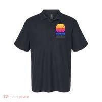 Retro Vaporwave Tropical Sunset Vibes Polo thumb 0