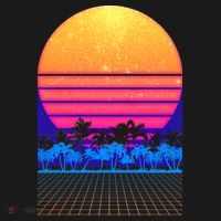 Retro Vaporwave Tropical Sunset Vibes Women's Tank Top thumb 5