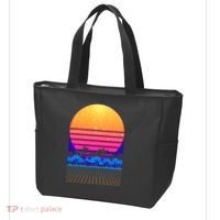 Retro Vaporwave Tropical Sunset Vibes Tote Bag thumb 3