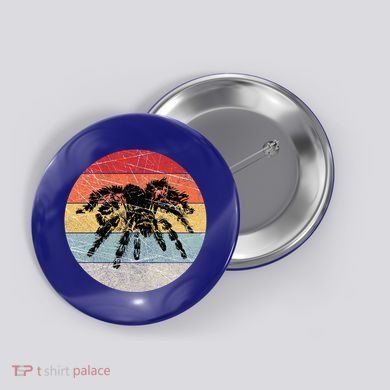 Retro Vintage Tarantula Arachnid Spider Aphonopelma Web Gift Button