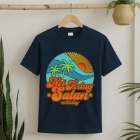 Retro Vintage Tropical Not Today Satan Not Today T-Shirt thumb 2