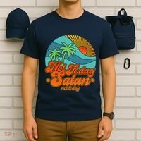 Retro Vintage Tropical Not Today Satan Not Today T-Shirt thumb 6