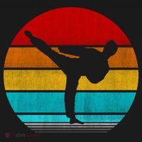 Retro Vintage Taekwondo T-Shirt thumb 7