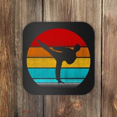 Retro Vintage Taekwondo Coaster
