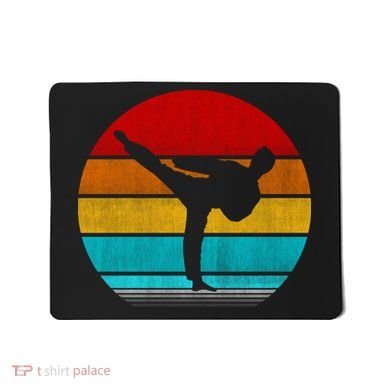Retro Vintage Taekwondo Mousepad