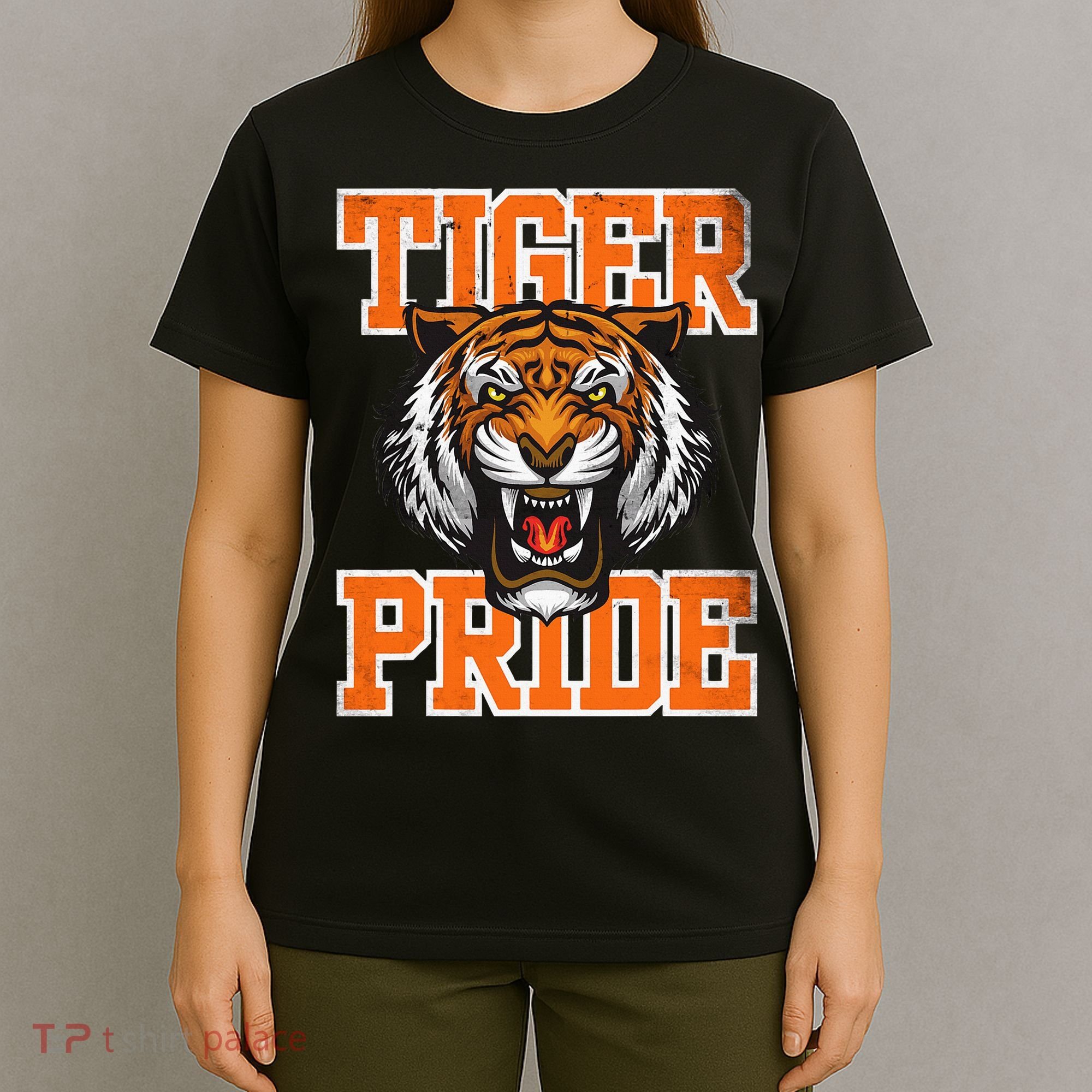 Retro Vintage Tiger Pride Tiger Mascot School Sports Team T-Shirt