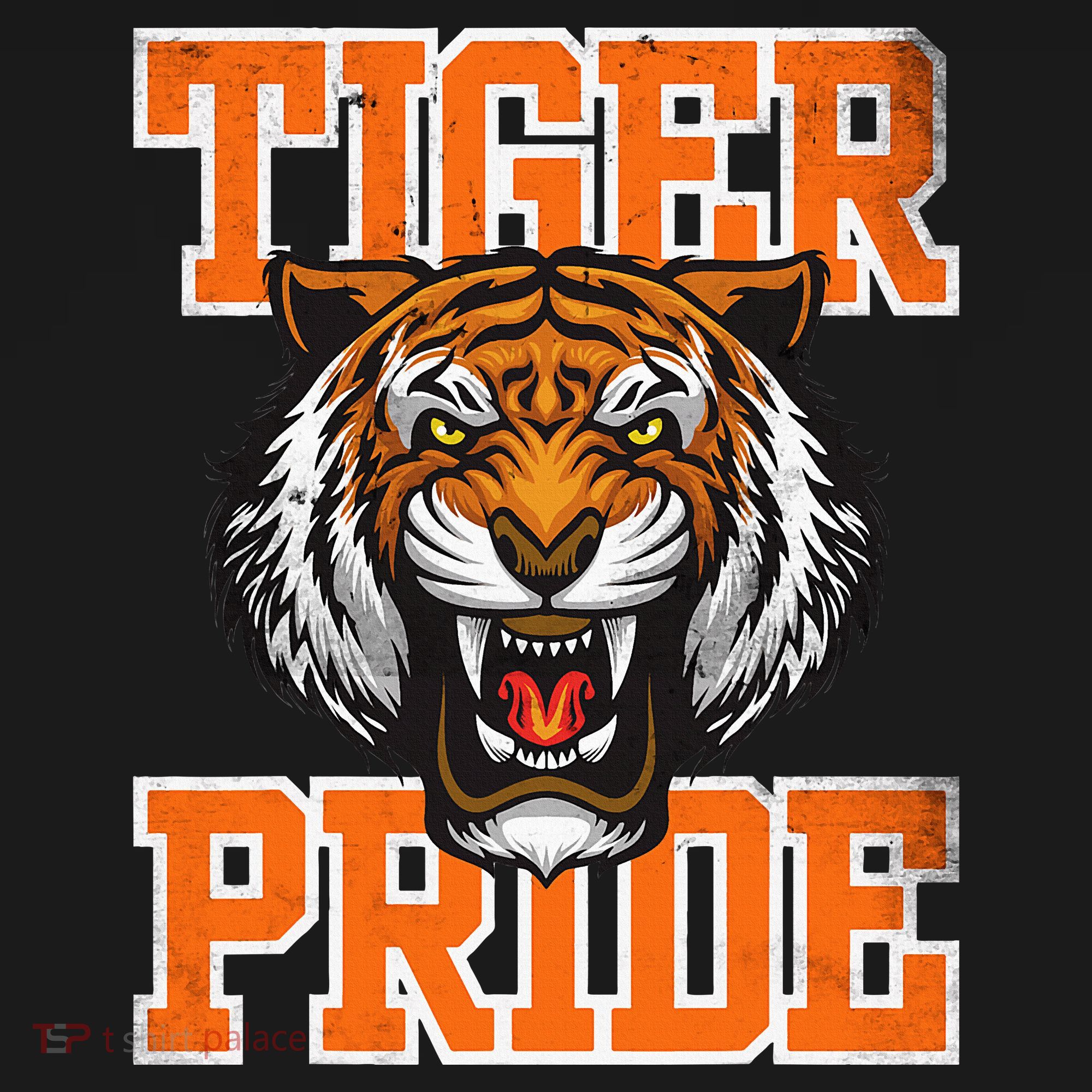 Retro Vintage Tiger Pride Tiger Mascot School Sports Team T-Shirt