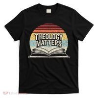 Retro Vintage Theology Matters Reformed Christian T-Shirt thumb 0