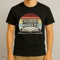 Retro Vintage Theology Matters Reformed Christian T-Shirt thumb 3