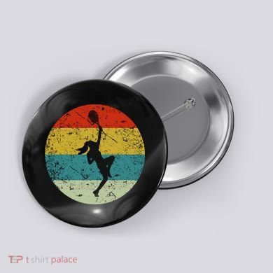 Retro Vintage Tennis Button