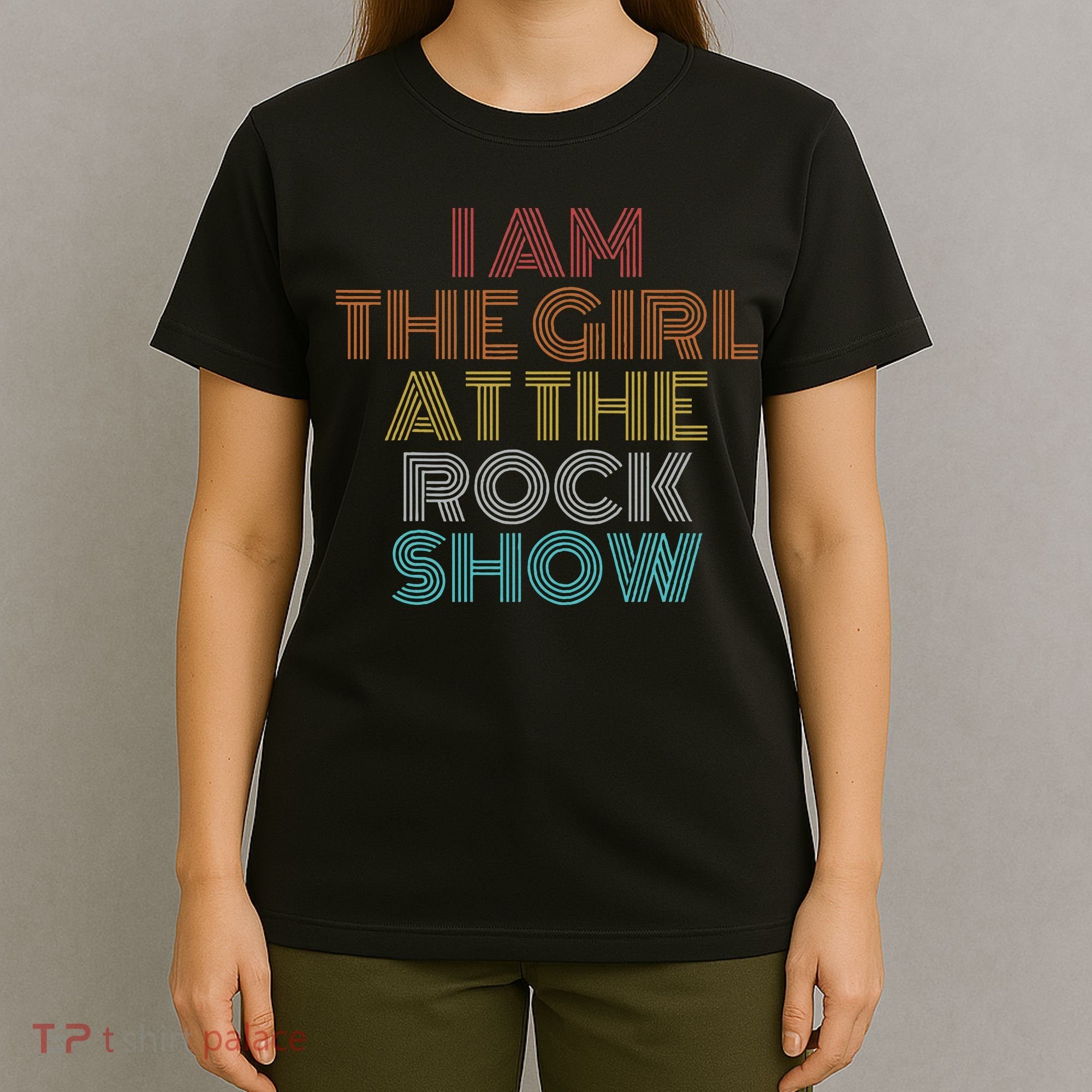 Retro Vintage The Girl At The R.O.C.K Show T-Shirt
