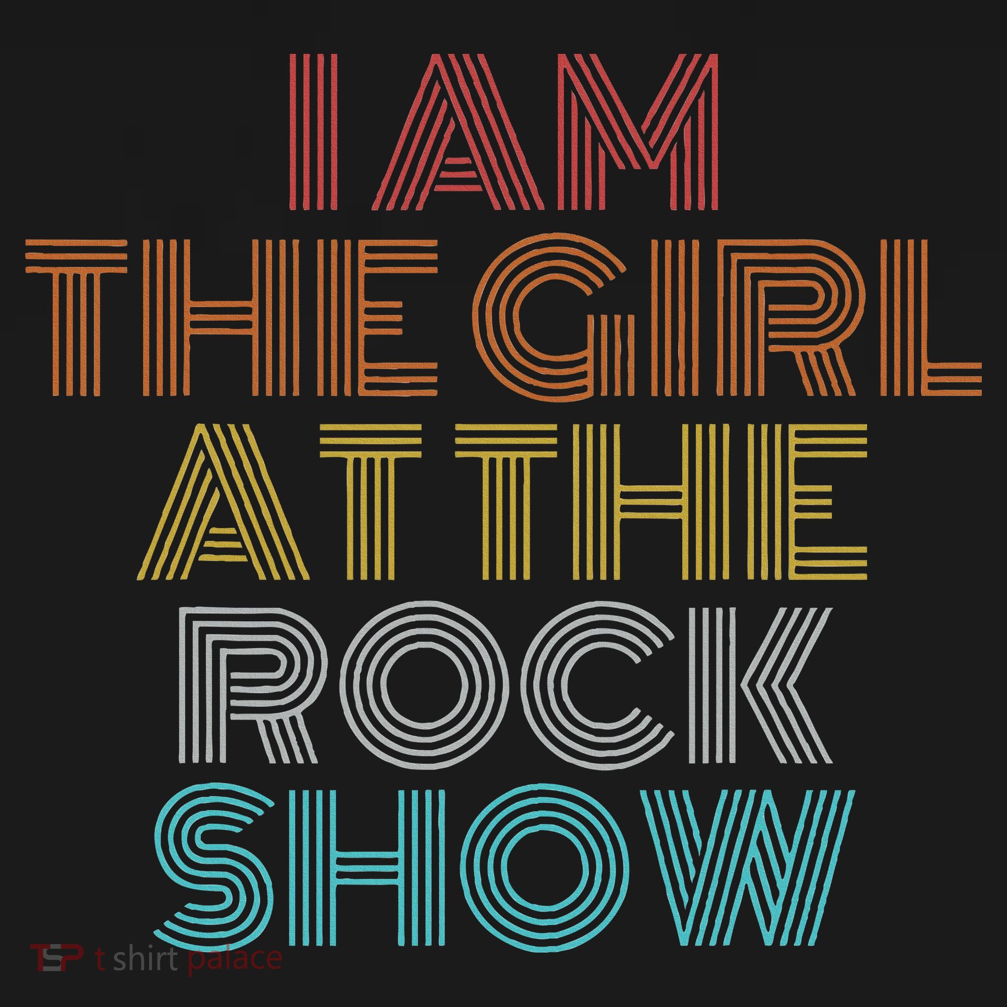 Retro Vintage The Girl At The R.O.C.K Show T-Shirt