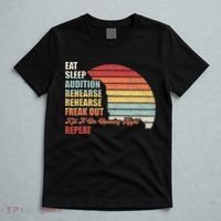 Retro Vintage Theater Geek Musical Life Eat Sleep Theatre T-Shirt thumb 5