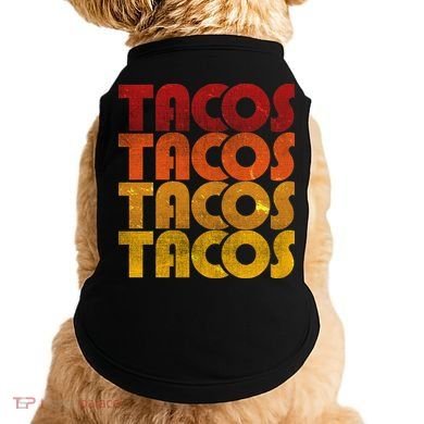 Retro Vintage Tacos Doggie Tank