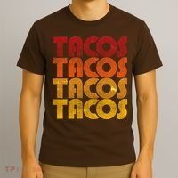 Retro Vintage Tacos T-Shirt thumb 3