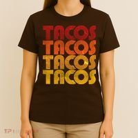 Retro Vintage Tacos T-Shirt thumb 4