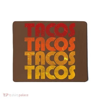Retro Vintage Tacos Mousepad