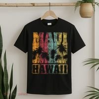 Retro Vintage Tropical Maui Hawaii T-Shirt thumb 2