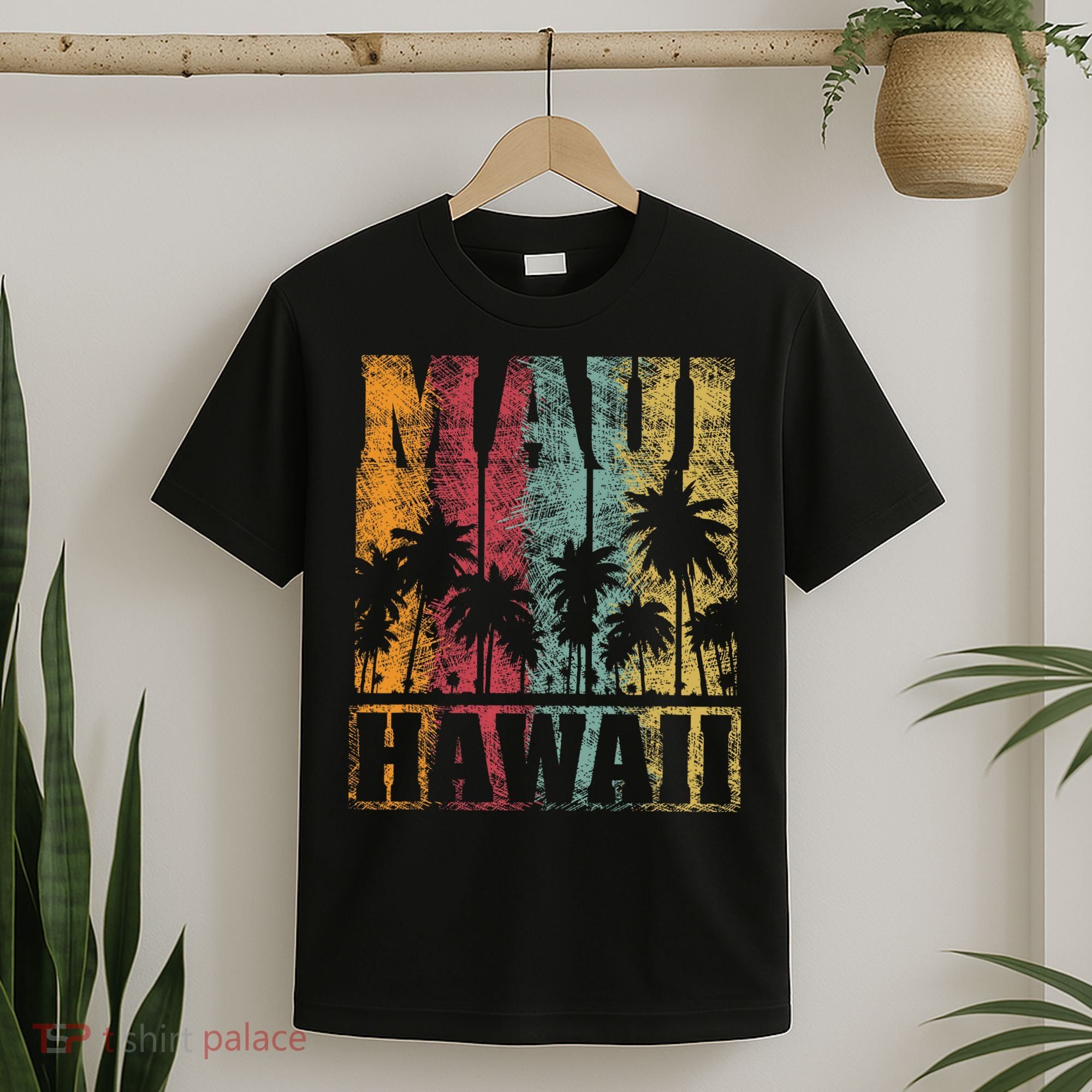 Retro Vintage Tropical Maui Hawaii T-Shirt
