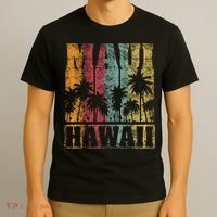 Retro Vintage Tropical Maui Hawaii T-Shirt thumb 3