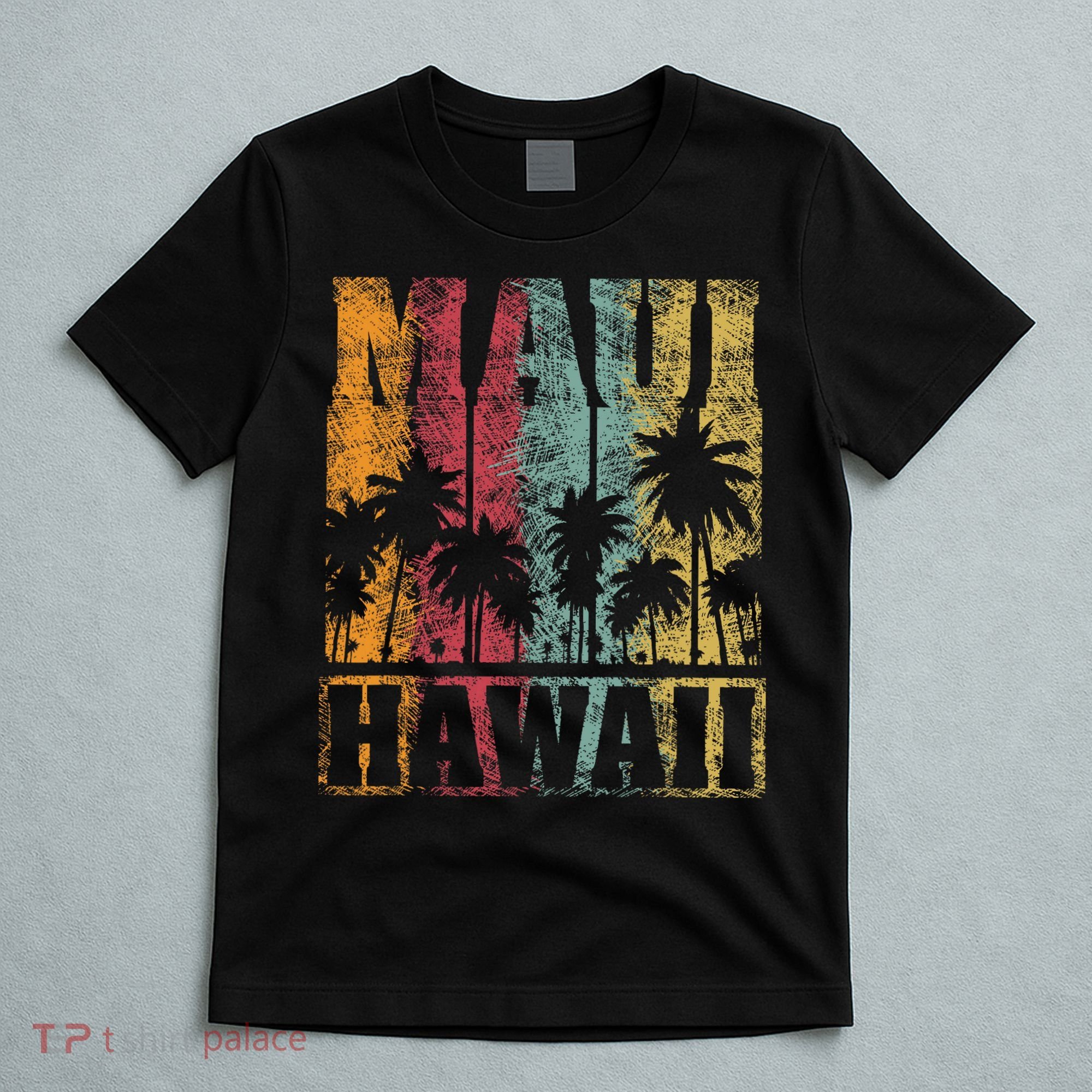 Retro Vintage Tropical Maui Hawaii T-Shirt