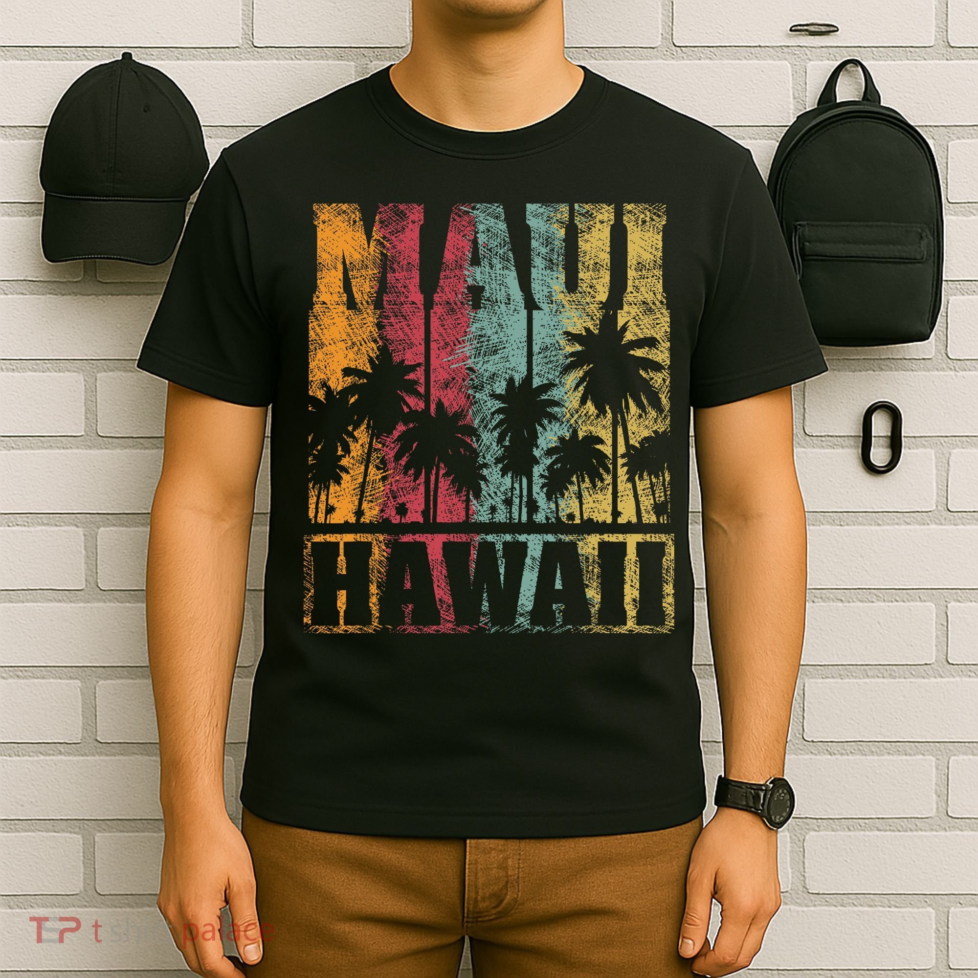 Retro Vintage Tropical Maui Hawaii T-Shirt