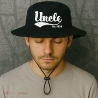 Retro Varsity Uncle EST 2026  Bucket Hat thumb 2