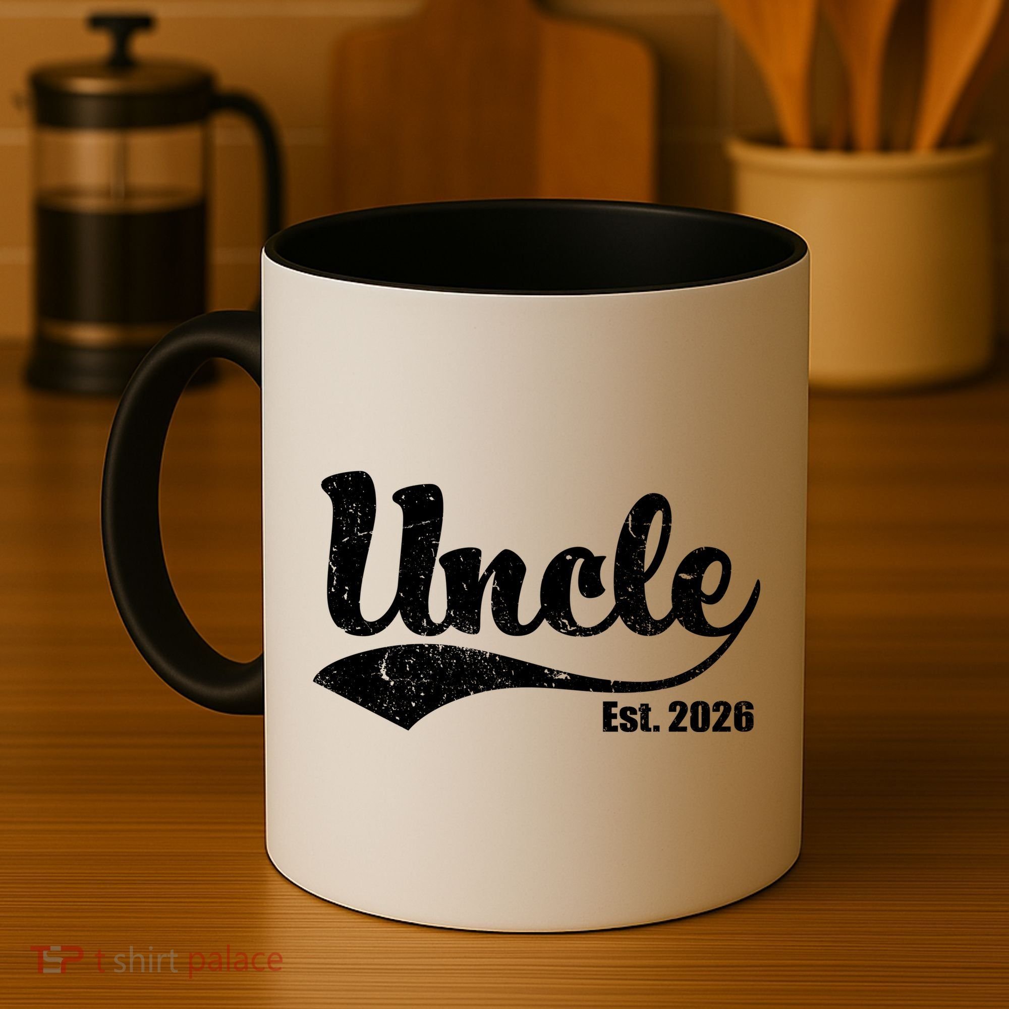 Retro Varsity Uncle EST 2026  Coffee Mug
