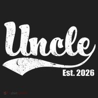 Retro Varsity Uncle EST 2026  District V.I.T. Heavyweight Hoodie thumb 2