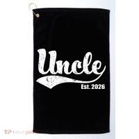 Retro Varsity Uncle EST 2026  Golf Towel thumb 0