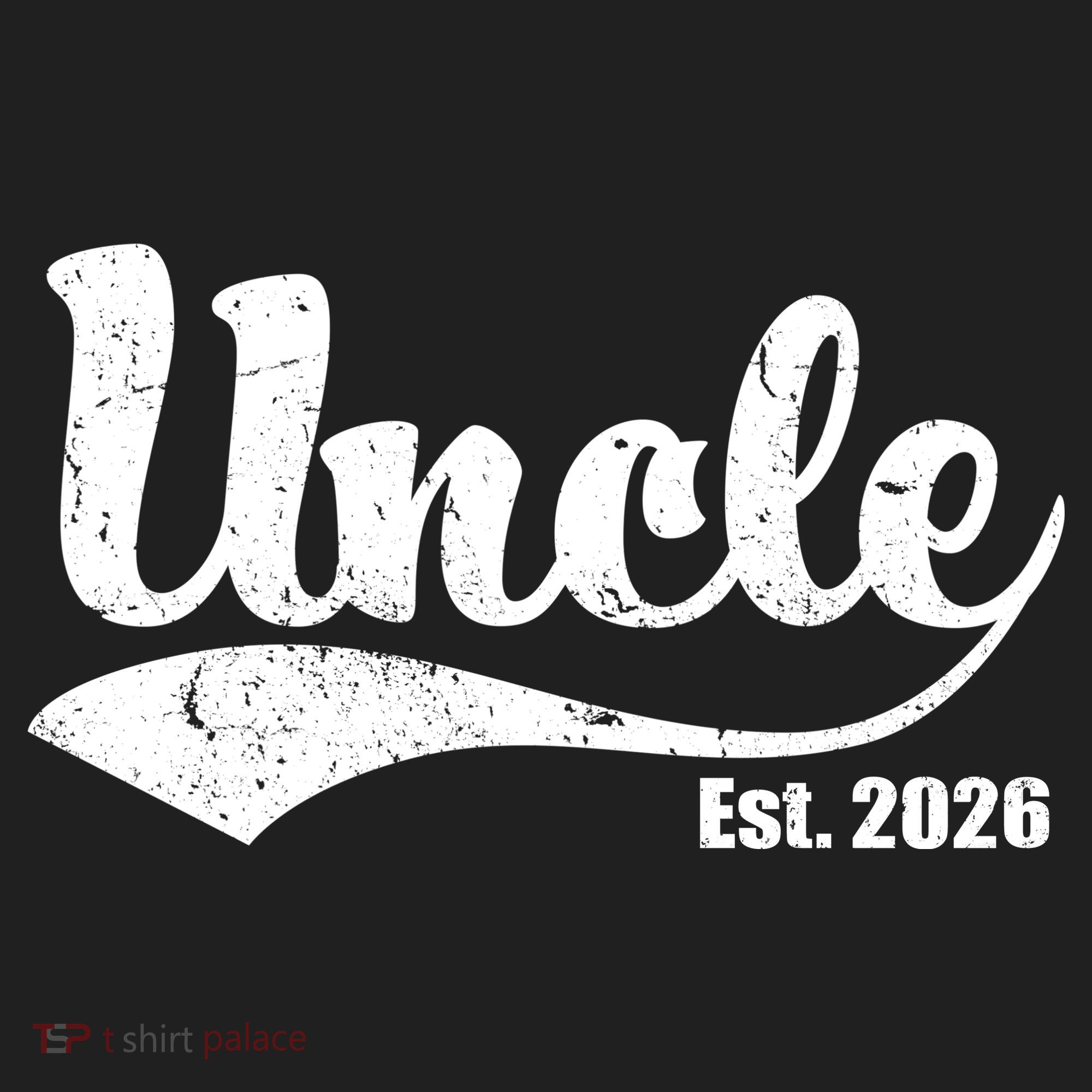 Retro Varsity Uncle EST 2026  Golf Towel
