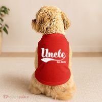 Retro Varsity Uncle EST 2026  Doggie Tank thumb 2