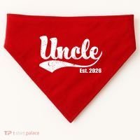 Retro Varsity Uncle EST 2026  USA-Made Doggie Bandana thumb 0