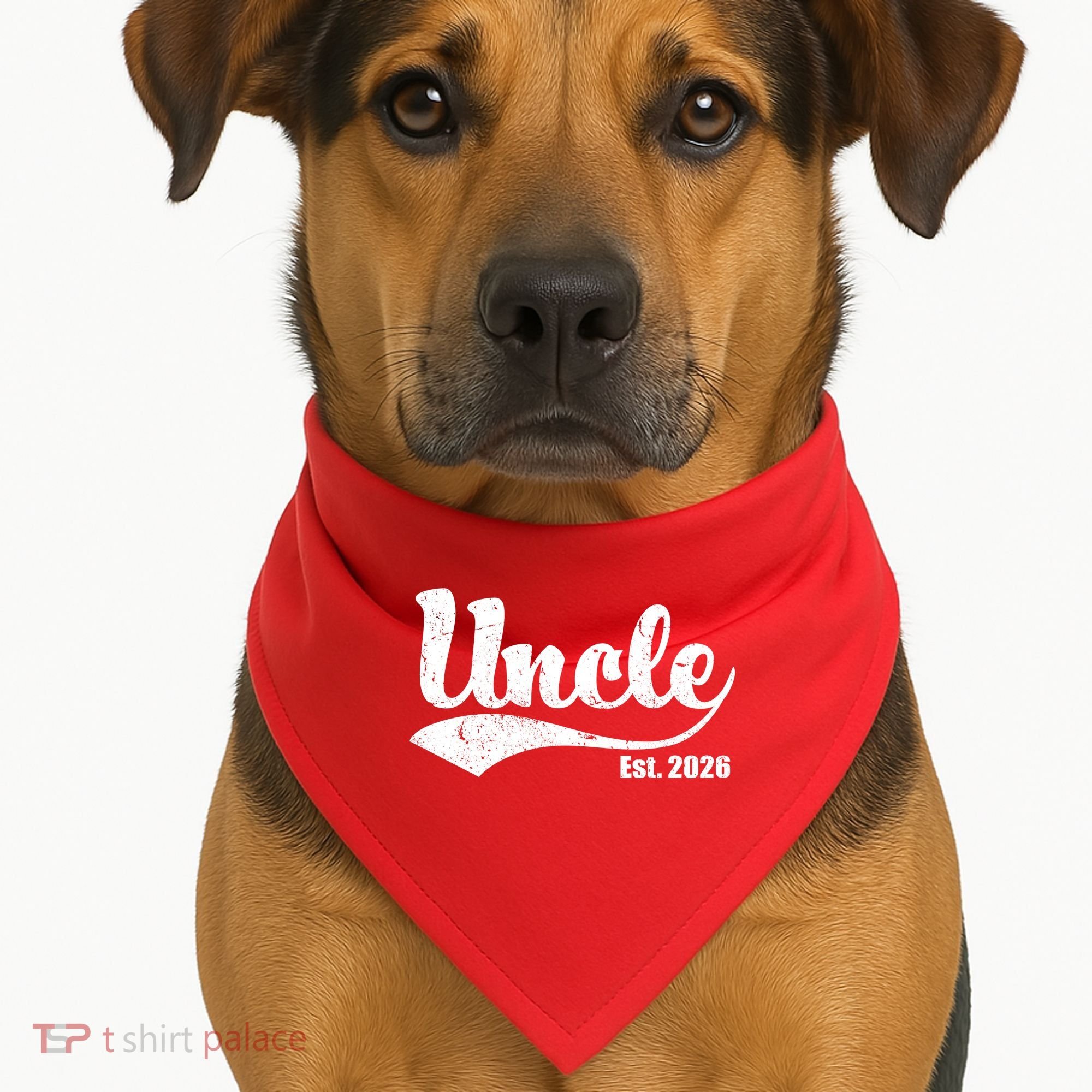 Retro Varsity Uncle EST 2026  USA-Made Doggie Bandana