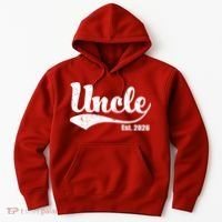 Retro Varsity Uncle EST 2026  Hoodie thumb 0