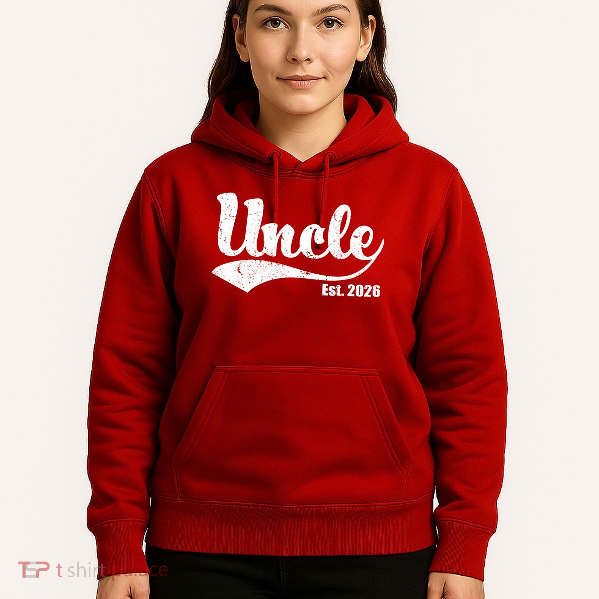 Retro Varsity Uncle EST 2026  Hoodie