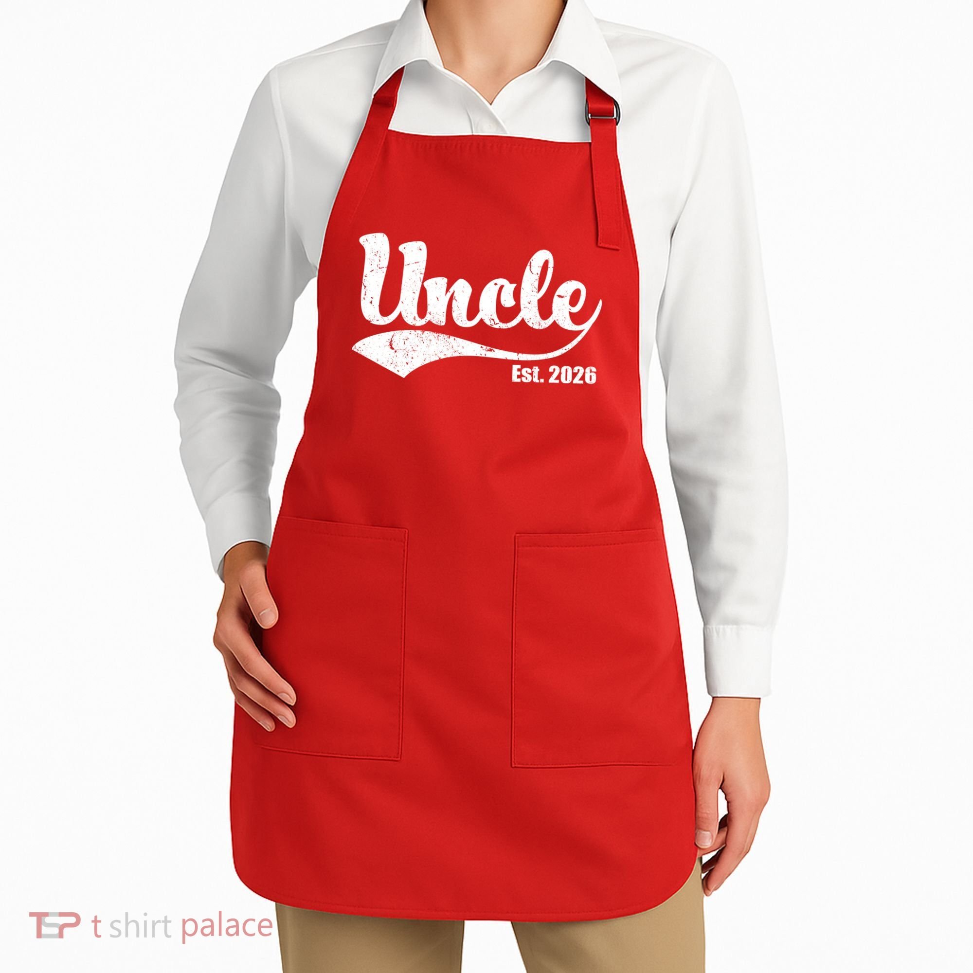 Retro Varsity Uncle EST 2026  Apron
