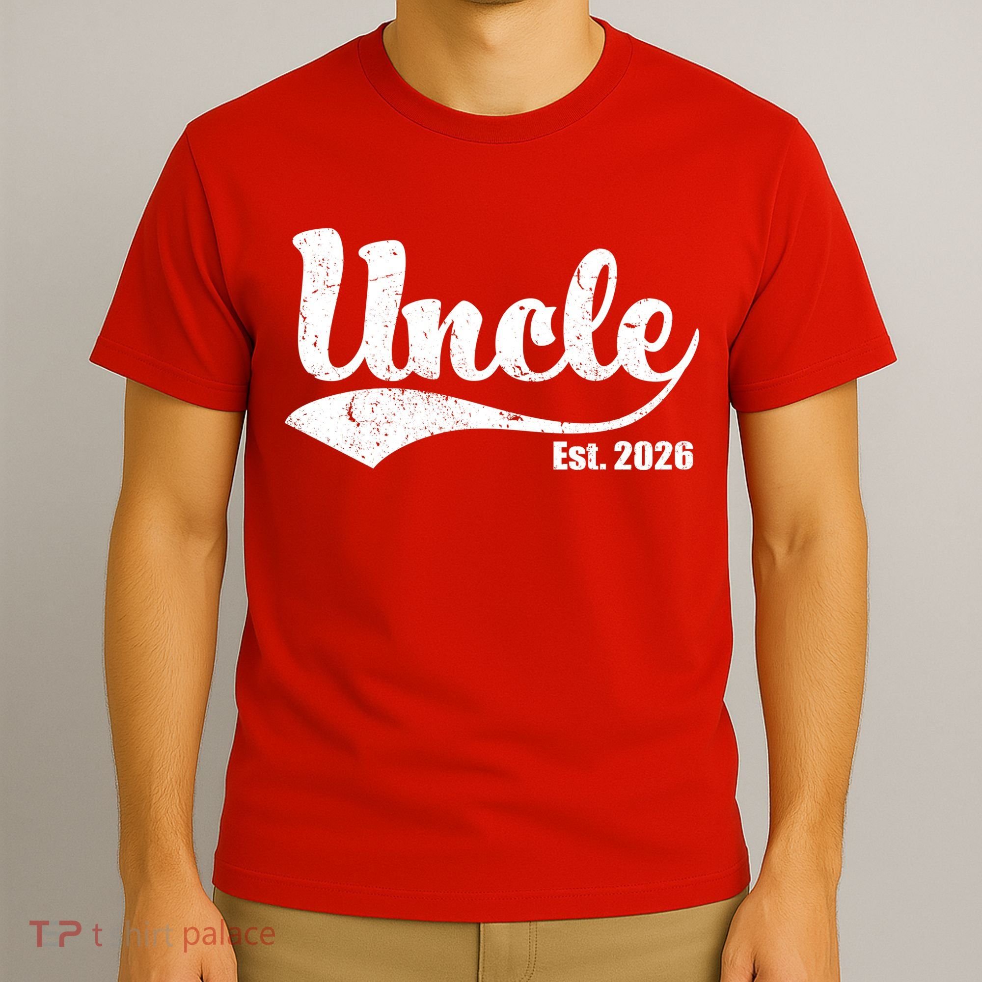 Retro Varsity Uncle EST 2026  T-Shirt