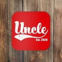 Retro Varsity Uncle EST 2026  Coaster thumb 0