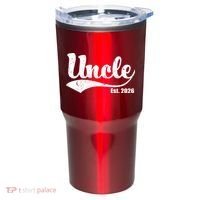 Retro Varsity Uncle EST 2026  Tumbler thumb 0