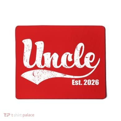 Retro Varsity Uncle EST 2026  Mousepad