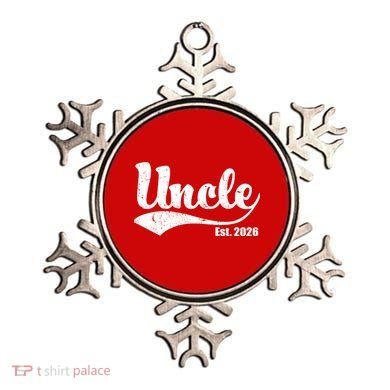 Retro Varsity Uncle EST 2026  Ornament