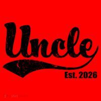 Retro Varsity Uncle EST 2026  Santa Hat thumb 1