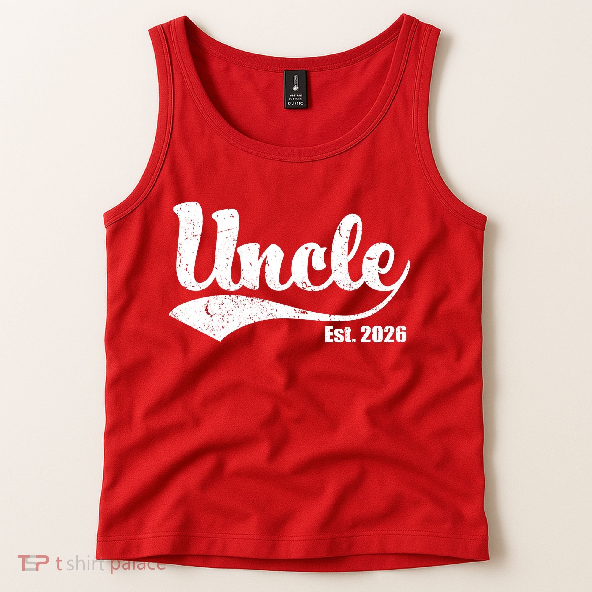 Retro Varsity Uncle EST 2026  Tank Top