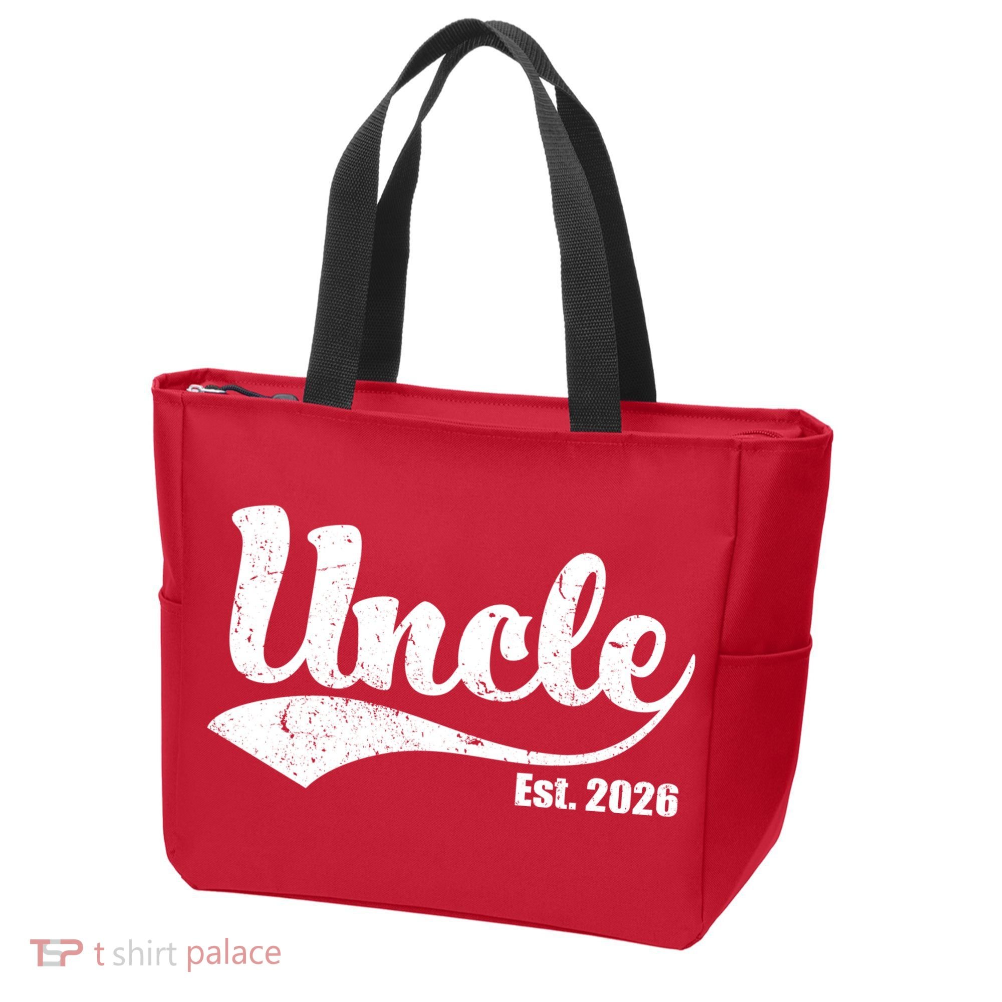 Retro Varsity Uncle EST 2026  Tote Bag