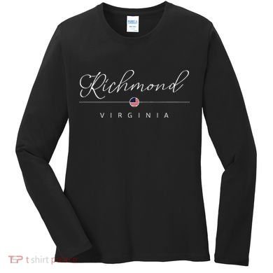 Richmond Virginia Va On Richmond Women's Long Sleeve Shirt