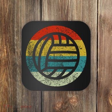 Retro Vintage Volleyball Coaster